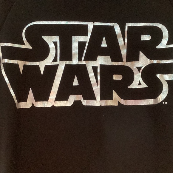 STAR WARS BLACK AND SILVER SWEATSHIRT SIZE MEDIUM - Picture 2 of 4